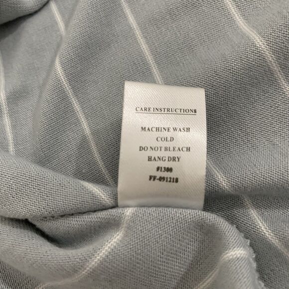 Free Fly Dockside Dress S Gray Stripe Bamboo Short Sleeve T-Shirt Nautical UPF - Picture 8 of 8